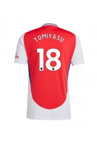 Arsenal Takehiro Tomiyasu #18 Voetbaltruitje Thuis tenue 2024-25 Korte Mouw